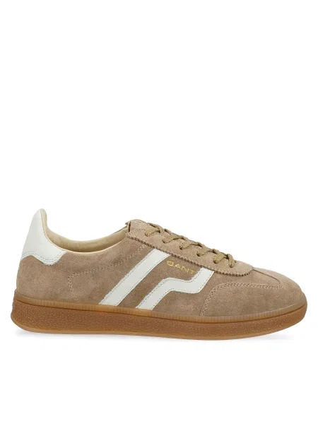 Gant sneakers din piele întoarsă Cuzima bej