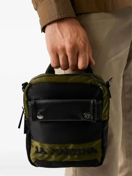 Crossbody torba La Martina s autogramom zelena