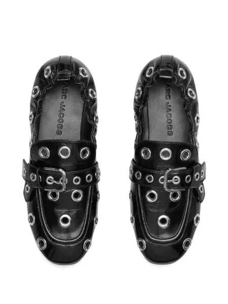 Pantofi loafer Marc Jacobs din piele cu cataramă negru