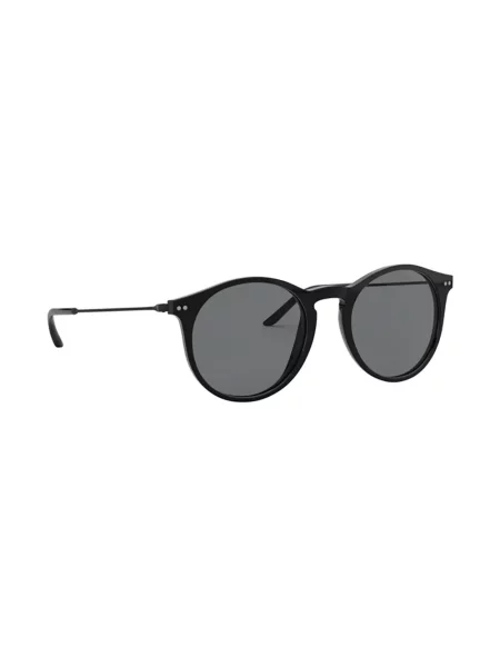 Ochelari de soare rotunzi Giorgio Armani negru