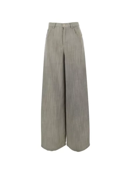 Pantaloni palazzo Rame verde