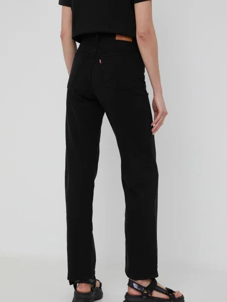 Džíny Levi's MIDDY STRAIGHT medium waist modré