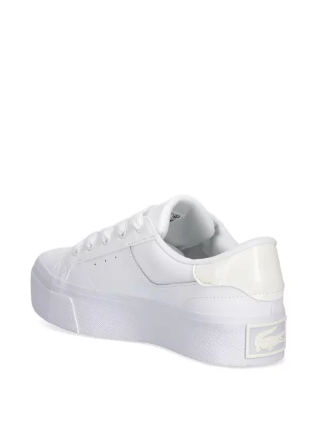 Sneakerși Lacoste cu autograf alb