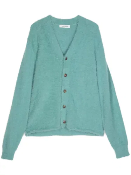 Cardigan Wood Wood tricotate cu decolteu în V verde