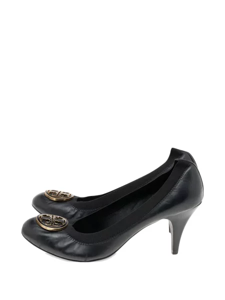 Pantofi cu toc Tory Burch cu autograf negru