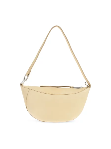 AllSaints torebka crossbody skórzana żółta
