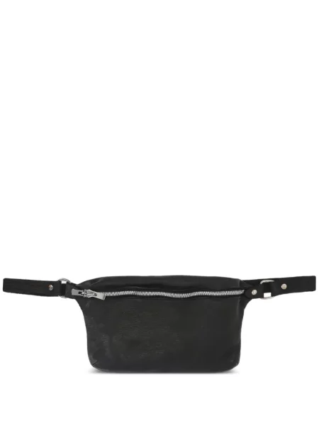 Cu centură curea Guidi din piele negru