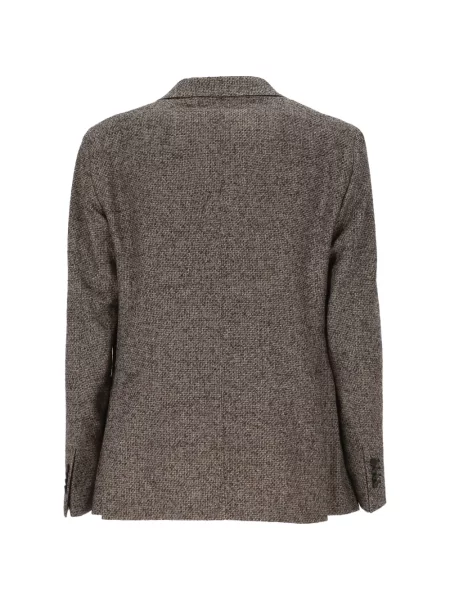 Sacou Tagliatore din tweed maro