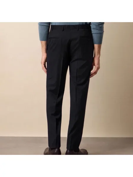 Spodnie Brooks Brothers wełniane czarne