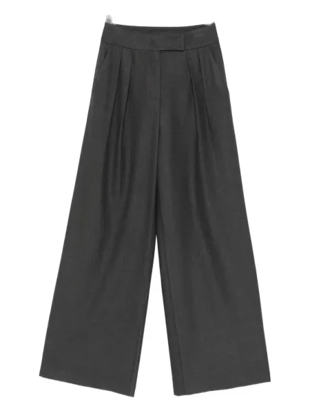 Pantaloni Thelaurent plisate gri