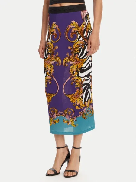 Versace Jeans Couture Tiesus sijonas violetinė