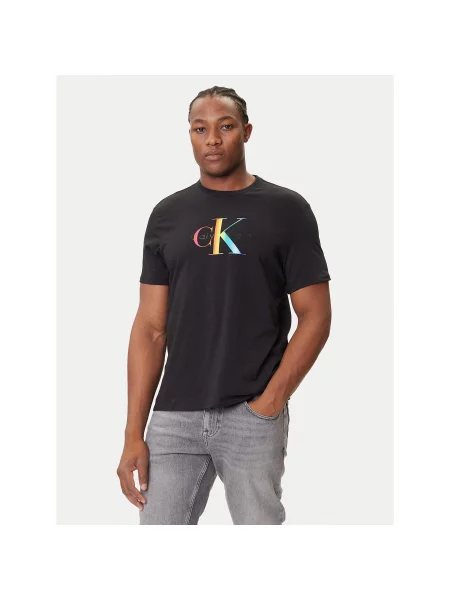 Calvin Klein Jeans Marškinėliai Pride Graphic Regular Fit juoda