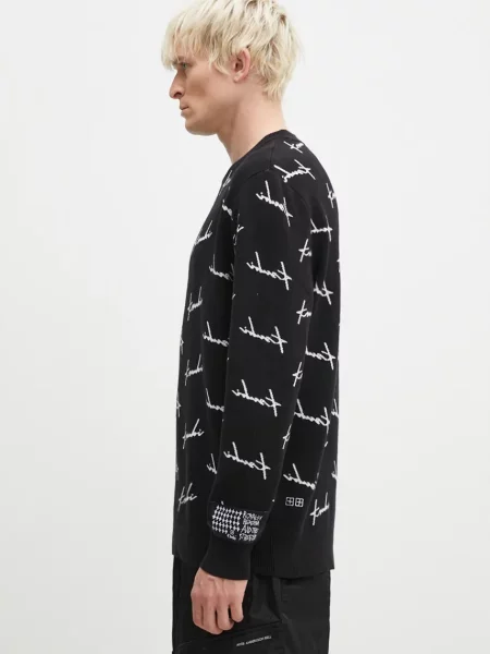 KSUBI sweter Skript Knit czarny
