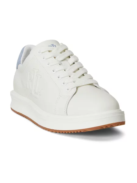 Sneakerși Lauren Ralph Lauren alb