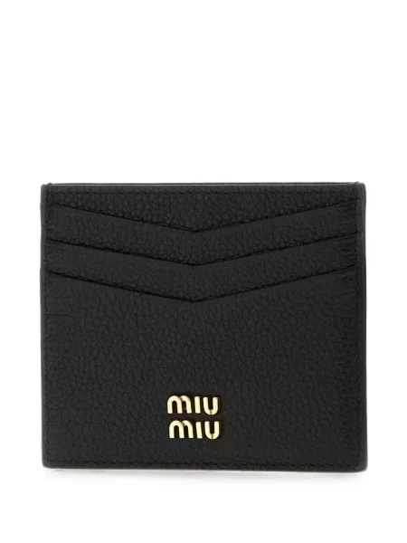 Portofel Miu Miu din piele negru