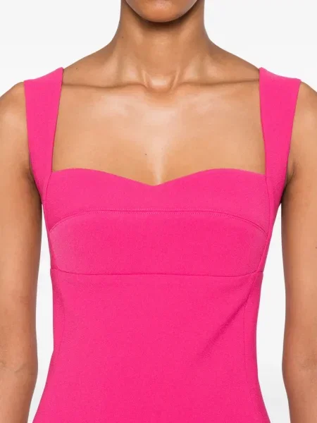 Μεταξωτή κοστούμι μίντι φόρεμα Silk Love & Lace με μήκος μέχρι το γόνατο ροζ