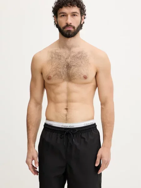 Calvin Klein plavecké šortky pánske čierna
