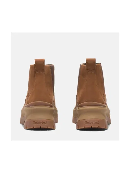Botine chelsea Timberland maro