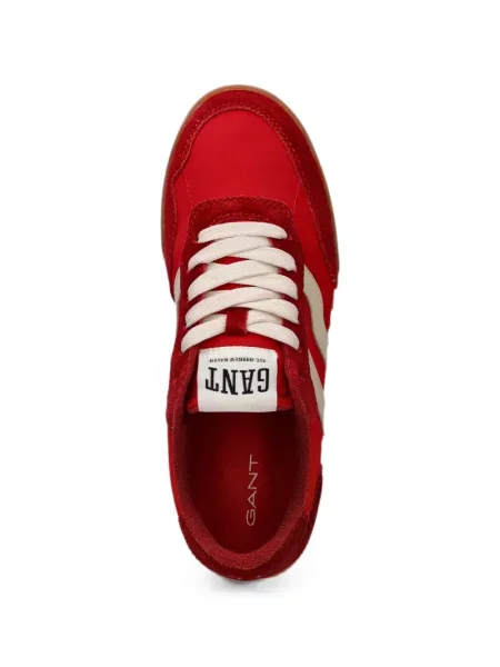 Sneakerși Gant cu autograf roșu