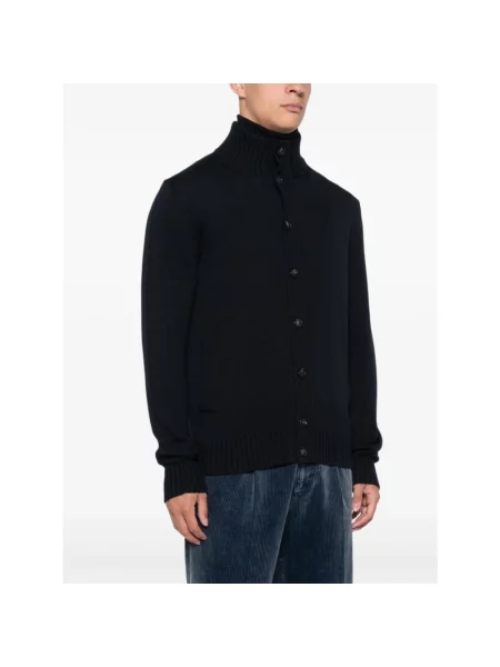Sweter Zanone wełniany czarny