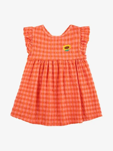 Bobo Choses Kojenecké šaty oranžové