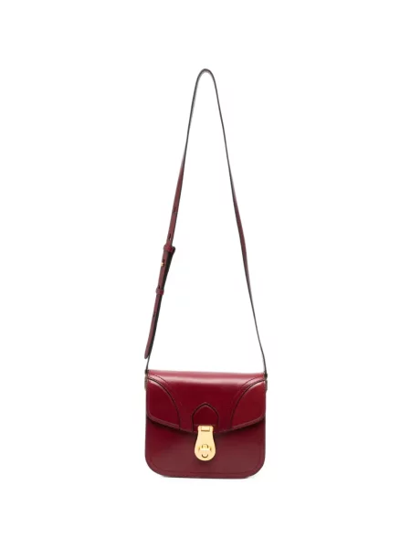 Geanta crossbody The Bridge din piele roșu