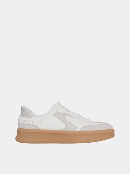 Кеди низькі Skechers штучна шкіра/шкіра білий