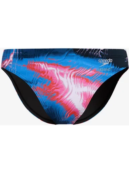 Kąpielówki Speedo Printed Brief elektryczny różowy 28 niebieski