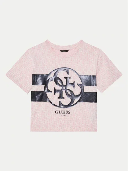 Guess T-Shirt ροζ