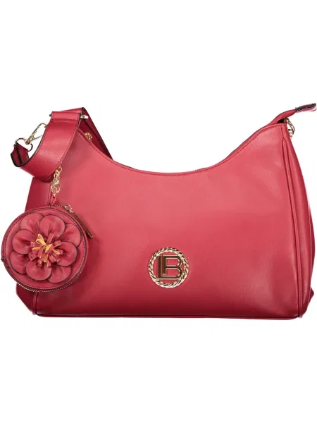 Crossbody torbica Laura Biagiotti s cvetličnim vzorcem rdeča