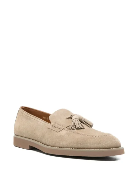 Pantofi loafer Doucal's din piele de căprioară gri