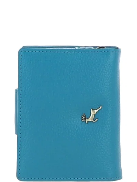Кожаный кошелек Ashwood Leather голубой
