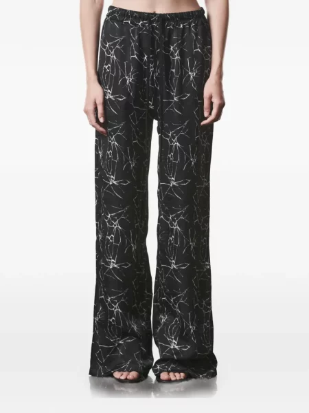Pantaloni Thom Krom cu imagine negru