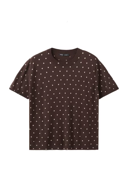 MANGO Pulover SEVILLA fildeş / închis maro