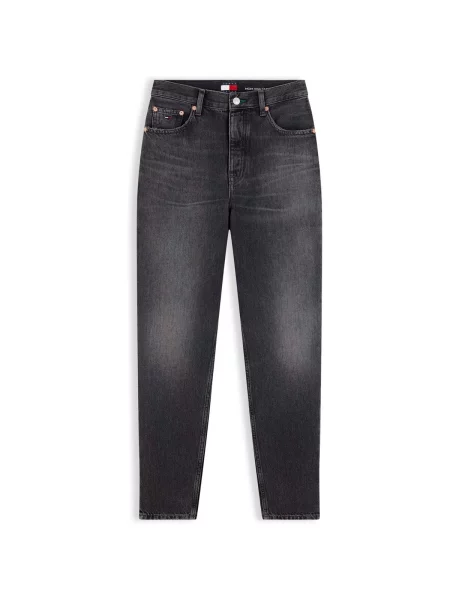 Mom džínsy Tommy Jeans sivá