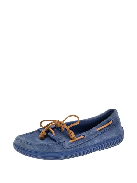Лоуфъри Tod's с връзки с дантела синьо