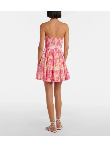 Rochie Poupette St Barth cu imagine roz