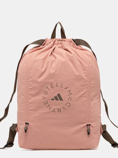 Раница adidas by Stella McCartney розово с десен кафяво