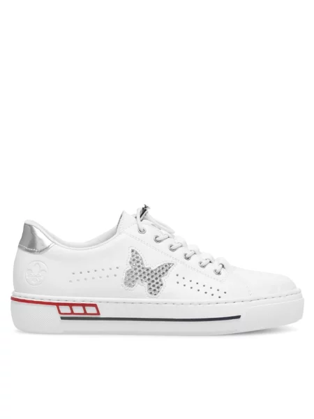 Sneakersy Rieker białe