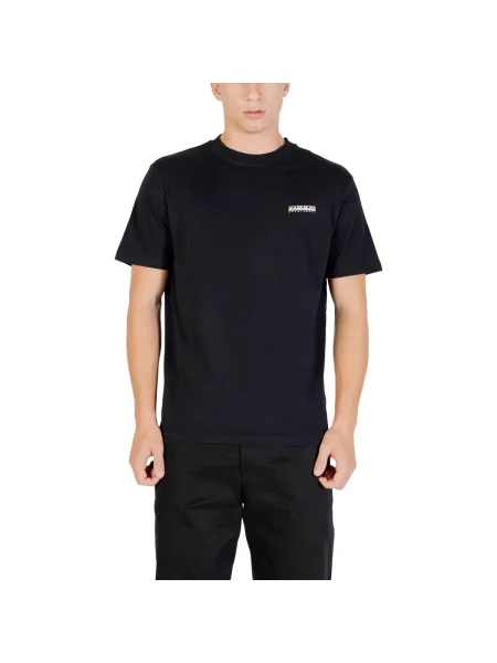 Napapijri Tricou S-SMALL BOX SS | Relaxed fit negru