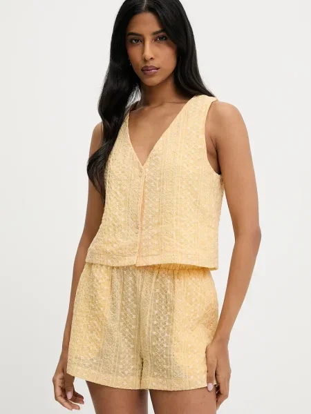 Елек и къс панталон Answear Lab жълто