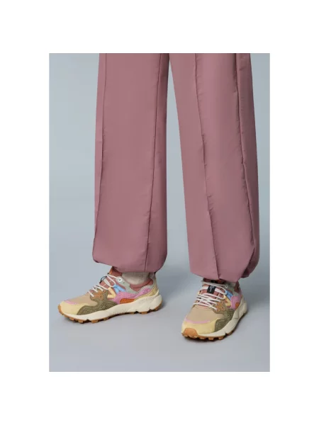 Sneakersy Flower Mountain skórzane w kwiatki szare