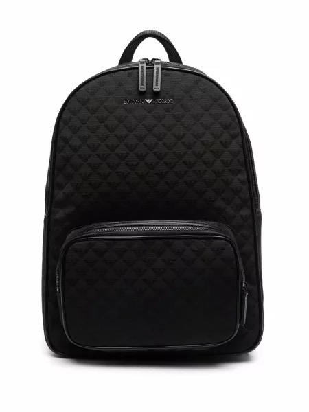Plecak Emporio Armani żakardowy czarny