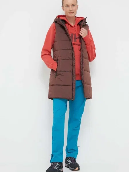 Jack Wolfskin Αμάνικο μπουφάν καφέ