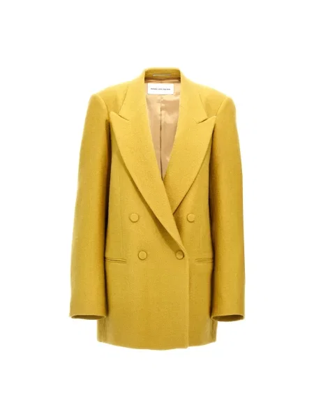 Marynarka Dries Van Noten wełniana żółta