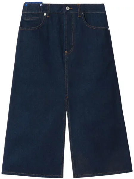 Дънкова пола Burberry синьо