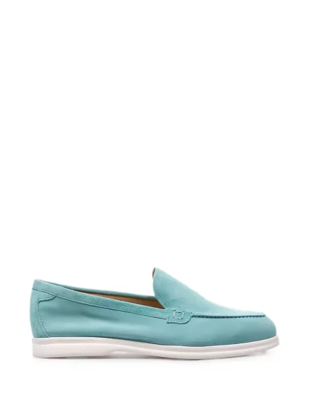Pantofi loafer Doucal's din piele de căprioară albastru