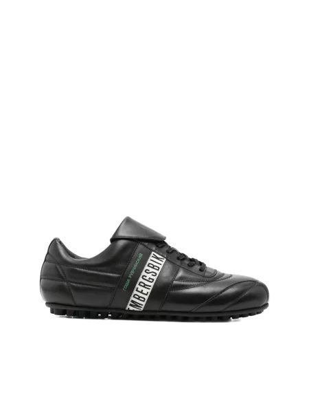 Sneakersy Bikkembergs skórzane na ramiączkach z logo czarne