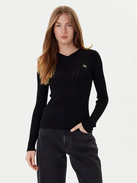 TWINSET Pulover negru