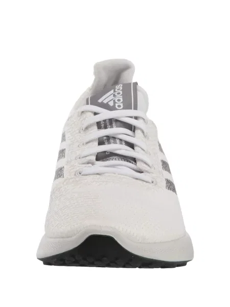 Semišové běžecké legíny Adidas s autogramem šedé